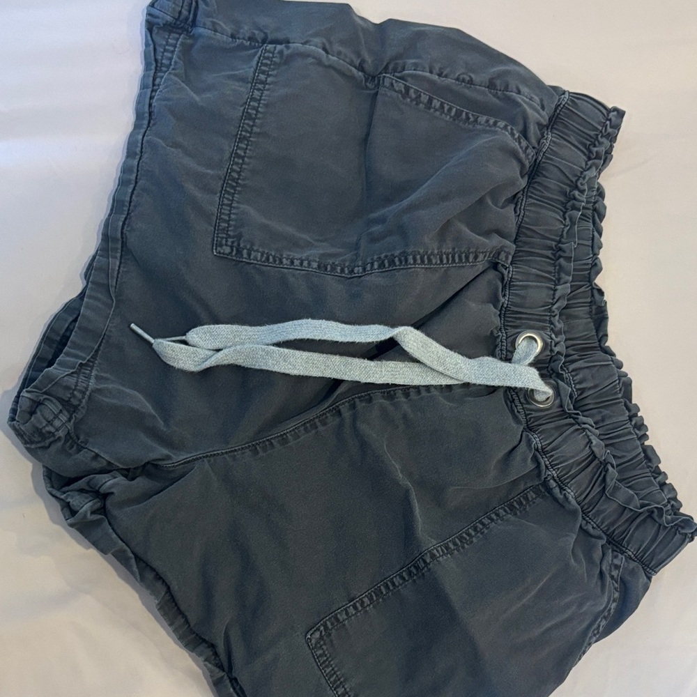 Aerie Charcoal Elastic Waist Shorts